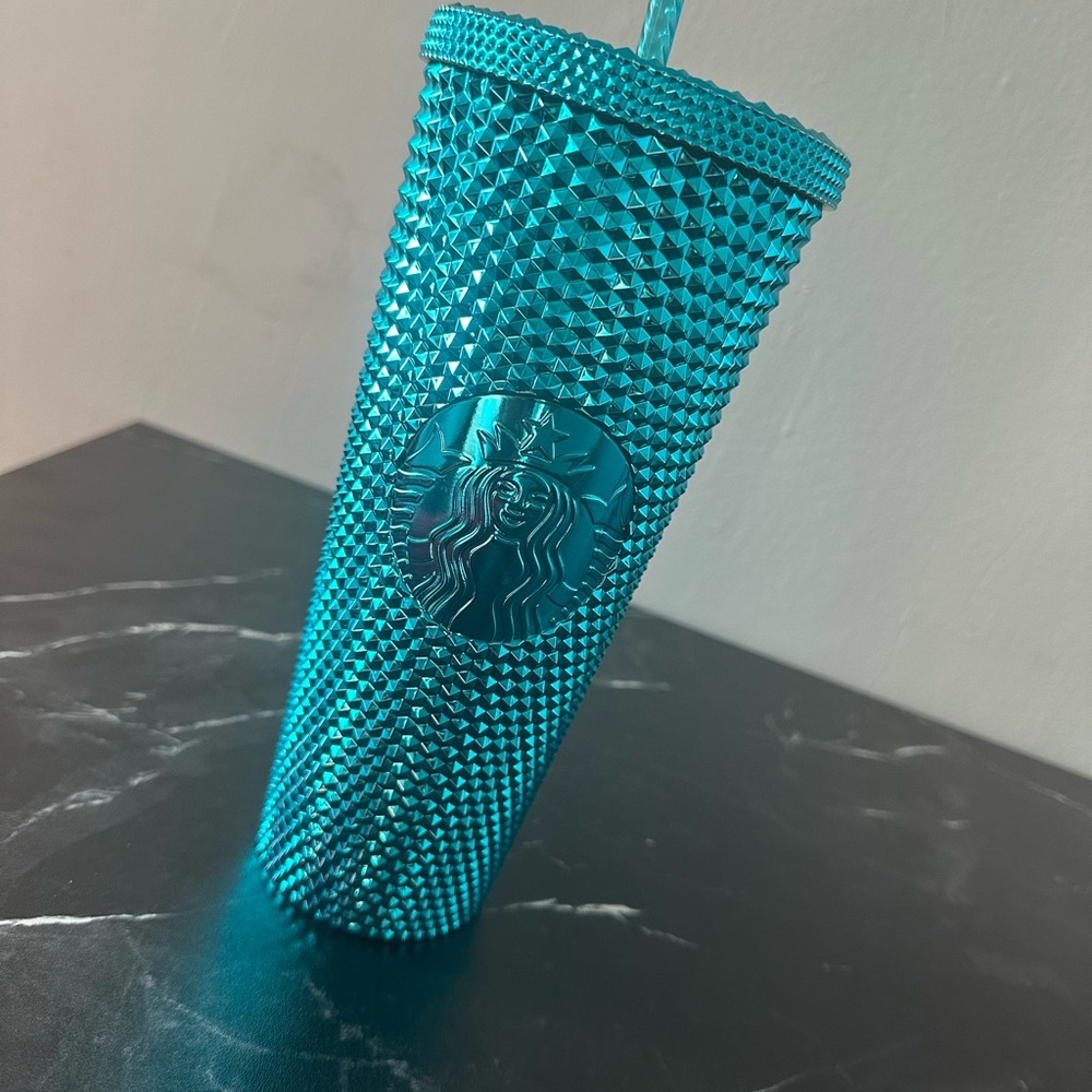 Starbucks Teal Studded Tumbler
